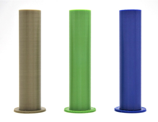 Золотой PLA, зеленый PETG, синий ABS Tiger3D