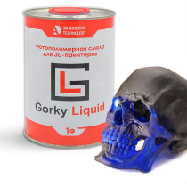 Фотополимерная смола Gorky Liquid Reactive, синяя (1 кг)