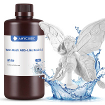 Фотополимерная смола Anycubic Water-Wash ABS-Like Resin 3.0, белая (1 кг)