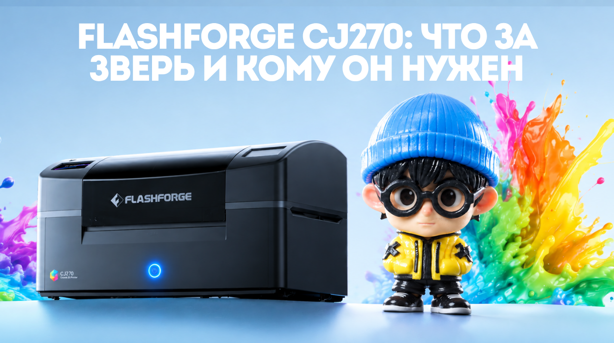 FlashForge CJ270: первый настольный полноцветный 3Д-принтер 
