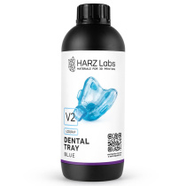 Фотополимерная смола HARZ Labs Dental Tray V2, синяя полупрозрачная (1 кг)